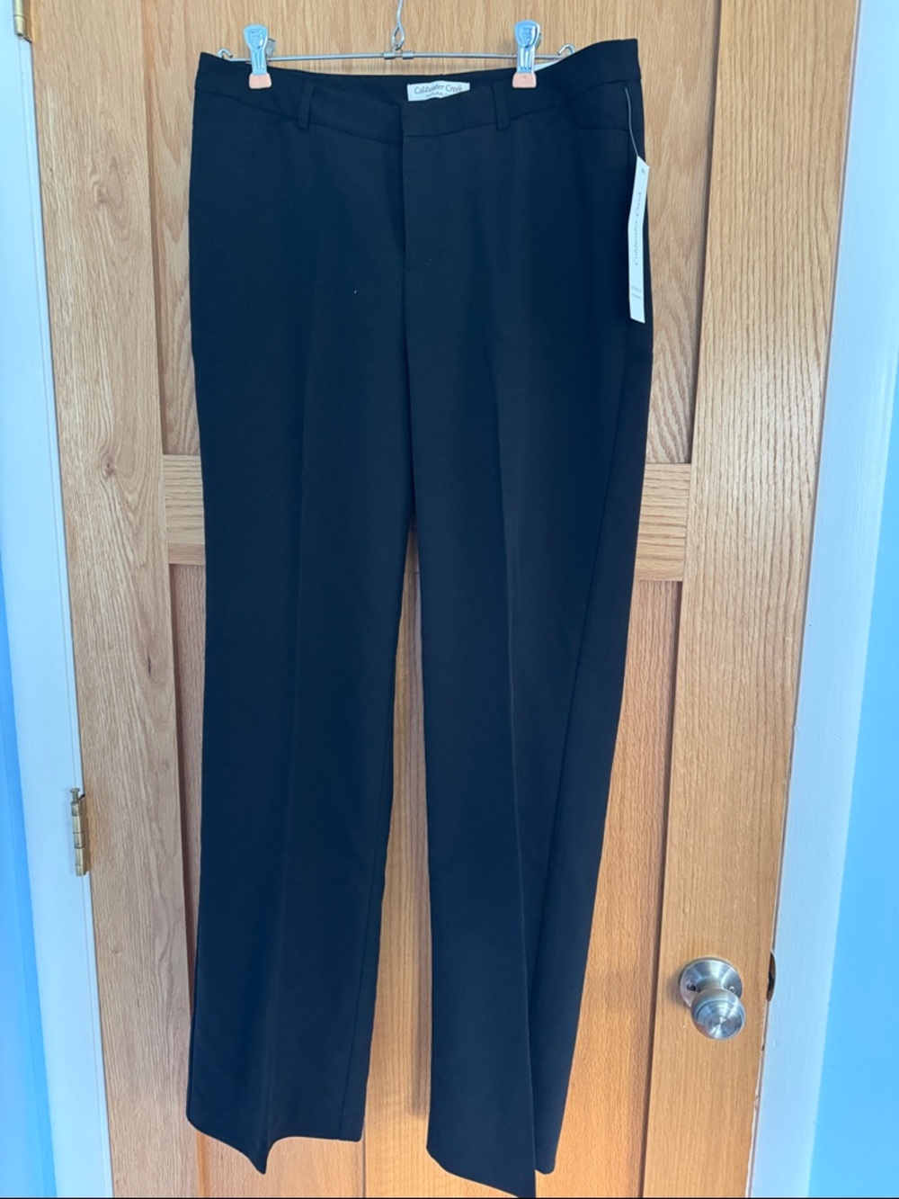 Coldwater Creek Black Bootcut-Leg Dress Trousers